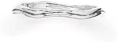 Tomas Jewelry Sterling Silver Thin Wavy Thumb Ring Size 10