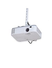 Deco Gear extensible soporte de techo para proyector, multiángulo, altura ajustable, color blanco