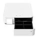 Square and Shopify Register Hardware Bundle Compact- Bluetooth Receipt Printer, 4 Bill 4 Coin Cash Drawer, Universal Table Stand for iPad Air, Air2, Mini and Others (White)