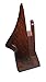 IndiaBigShop Wooden Handmade Classic Sheesham Nose-shaped Eyeglass Spectacle Holder Perfect for Home and Office Decor 6 Inch