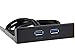 Excelity 2 Ports USB 3.0 Front Panel Floppy Disk Bay 20 Pin Hub Bracket