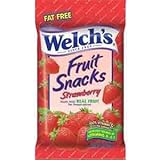 Welch's Strawberry Fruit Snacks 4 - .9 Oz Bags (4 Boxes)