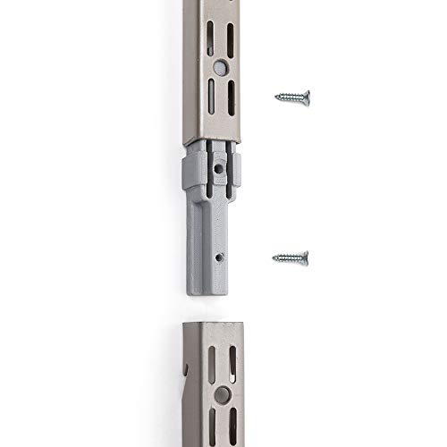 Closet Culture by Knape & Vogt 30 in. Heavy Duty Champagne Nickel Standard Exte…