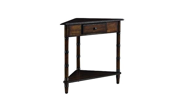 Amazon Com Coaster Home Furnishings 1 Drawer Corner Accent Table