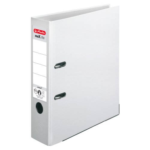 Herlitz 5480306 Lever Arch File A4 8 cm White