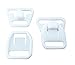10 Pairs (40 Pieces) KAMsnaps® Nursing Maternity Clips Clasps Plastic Hooks Buckles for DIY Breastfeeding Bras Camis and Tank Tops White 12mm (1/2