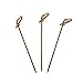 CiboWares Bamboo Knot Cocktail and Hors' D'oeuvre Picks, 4 Inches, Red, Package of 100