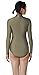 JustinCostume Women's High Neck Long Sleeved Spandex Leotard Bodysuit