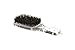 Bass Brushes | The Wave Brush | Groom & Condition Men's Hair Brush | Premium Natural Bristle FIRM | High Polish Acrylic Handle | Classic Club Style | Crystal Clear Finish | Model 153 - CLC