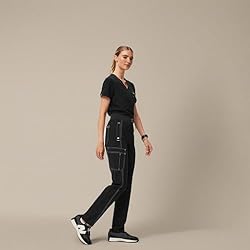 FIGS Ukwala High Waisted Cargo Scrub Pants for
