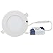 Lemonbest Dimmable 6W LED Panel Light Round Recessed Downlight with driver Warm White