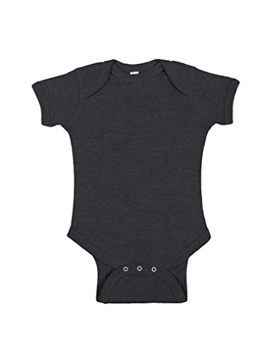 Rabbit Skins 100% Cotton Infant Baby Vintage Bodysuit [Size 18 Months] Vintage Smoke Gray Short Sleeve Onesie