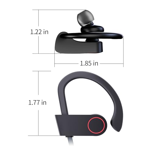 JOYWISE Bluetooth Wireless Headphones 16H Playtime Earbuds with Mic Stereo in-Ear Earphones, IPX7 Waterproof Sports Sound Isolation AI Music Creation Headsets for Running, Gym, Workout