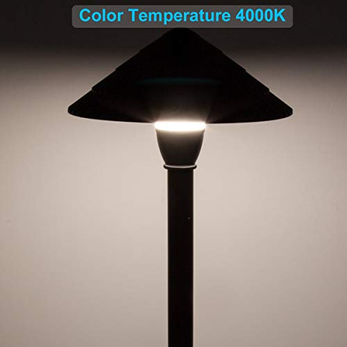Outdoor Lights Landscape Lights Garden Lights, 12V 5W Low Voltage Patio Lawn Yard Pathway Lights,Aluminum Construction IP65 Waterproof 4000K Natural White 5 Years Warranty (4-Pack)