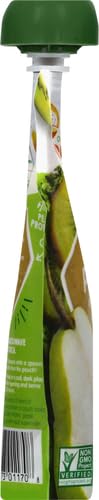 HAPPY TOT ORGANICS STAGE 4 BABY FOOD POUCHES, GLUTEN FREE, VEGAN SNACK, FIBER & PROTEIN FRUIT & VEGGIE PUREE, PEARS, KIWI & KALE, 4 OUNCE (PACK OF 1)