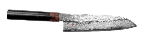 SETO Japanese Chef Knives: Damascus Forged Steel from World Famous Seki, Japan (I-5 Pro: 180m/ m: SANTOKU KNIFE) (The Best Samurai Sword Maker In The World)