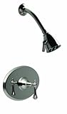 Santec 1432DD14-TM Alpine Gunmetal Gray Pressure Balance Shower - Trim Only W/ Dd Handles (Includes Standard Shower Head, Arm