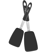 HOTEC Flexible Silicone Spatula, Essential Kitchen Utensils, Heat Resistant Turner for Nonstick P...