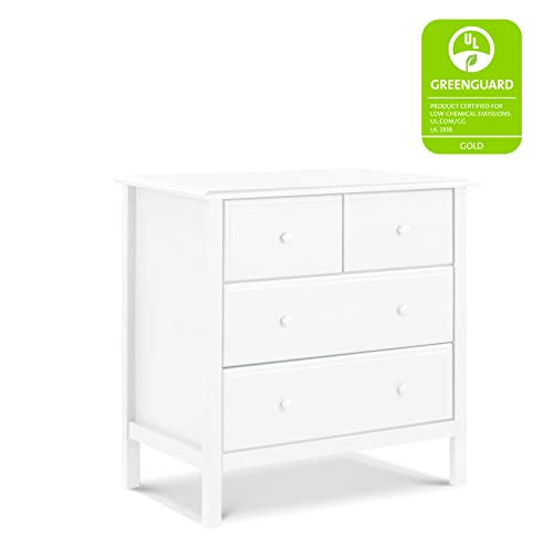 DaVinci Autumn 4Drawer Dresser in White, Greenguard Gold Certified