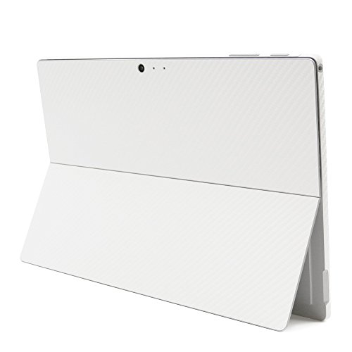 ArmorSuit - Surface Pro 2017 Screen Protector + White Carbon Fiber Skin Back Protector MilitaryShield w/ Lifetime Replacements - Front Anti-Bubble Ultra HD Shield