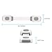 Philorn Child Safety Locks for Cabinets, Baby Proof Safety Latches, Safety Straps for Doors/Drawers/Refrigerator/Cupboard/Toilet & More. No Tools/Drill. Pre-Applied Long-Lasting 3M Adhesive [8 Packs]