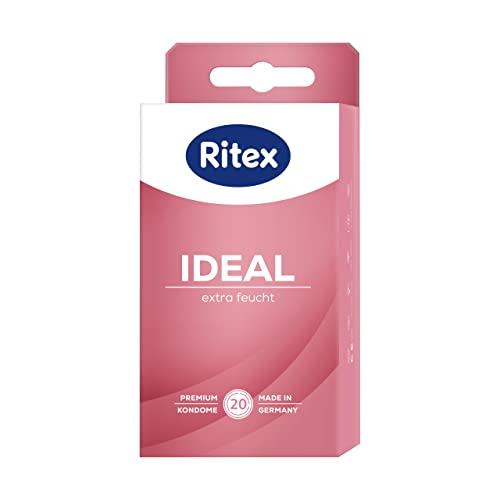 Ritex Ideal Condoms - Extra Moist, Extra Lubricant - Made in Germany 42032 Pack of 20 20