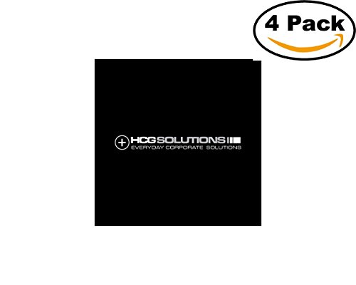 Hcg Solutions Inc 1 4 Stickers 4X4 inches Car Bumper Window Sticker Decal