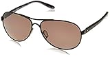 Oakley Women's Feedback Polarized Iridium Aviator Sunglasses, Polished Black, 59.01 mm