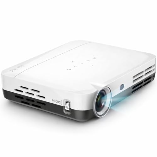 Boss Projector 4K S7 | 7000 Lumens, 3D Android Smart Projector - 3840x2160 Resolution, Free Projector Screen, Free Mount, 300" Display, Bluetooth & Wi-Fi - Home Theater