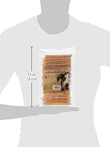 HOWLERS Natural 13cm Pack of 100 Dog Chew Rawhide Twists view 3