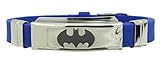 Batman Superhero Blue Bracelet Wristband Cosplay Stainless Steel