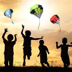 YTFGGY Parachute Toy, Tangle Free Throwing Toy Skydiver Parachute Man Game for Kids Age 4-8 Outdoor Children's Flying Toys 4 Pieces Set - Thumbnail 2