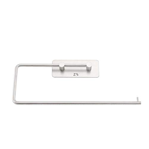 ZOIC 3M Adhesive 304 Stainless Steel Toilet Paper Holder Hooks Tissue Storage Hand Towel Roll Hanger Wall Mount Brushed Dispenser Tissue Roll (12 Inches X 4.33 Inches)