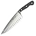 Ergo Chef Pro-Series 8” Chef’s Hollow Ground Blade - Durable German High Carbon Stainless Steel Blade, Black