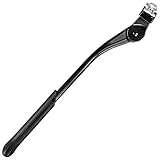 BV Adjustable Bicycle Bike Kickstand with Concealed Spring-Loaded Latch, for 24-29 Inch Bicycles, 24-29-Inch, Black