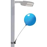 BalloonBobber - Weatherproof Reusable Seamed Balloon Single Light Pole Kit - Helium Free Plastic Outdoor Balloons