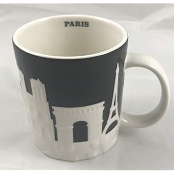 Mug Starbucks Paris France - Tasse à Café 16oz, Céramique Rouge