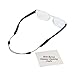 Adjustable Eyeglass Strap (3 Pack Wave Style) - No Tail Sunglass Strap - Eyewear String Holder - With Bonus Glasses Cleaning Cloth - 3 Pack