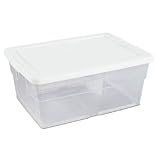 Sterilite 16448012 16 Quart Storage Box (12 Pack)