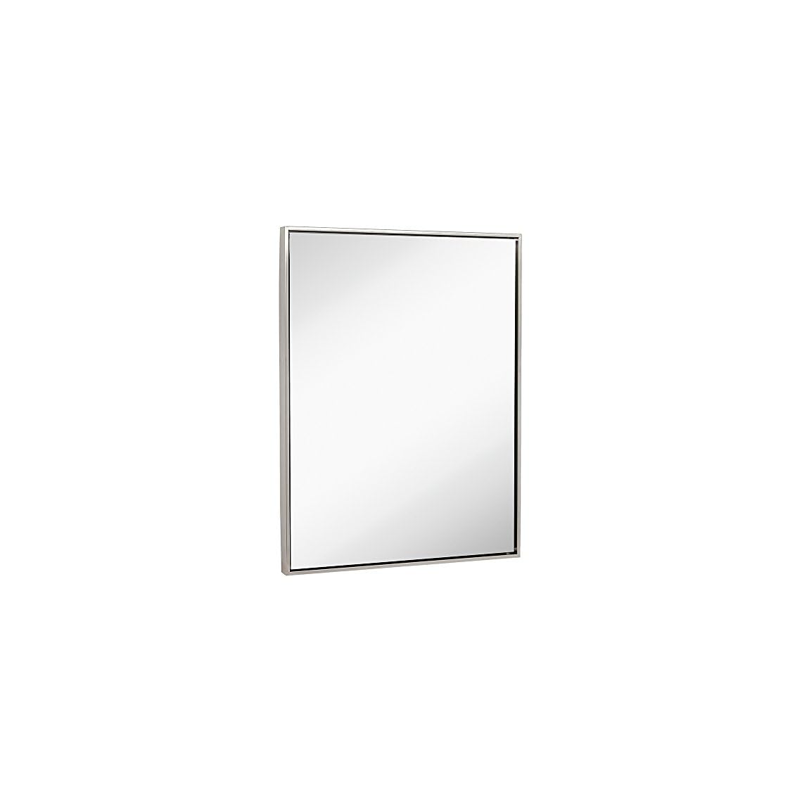 Hamilton Hills Contemporary Brushed Metal Wall Mirror 30 x 40 inch