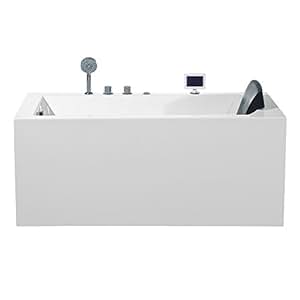 ARIEL Platinum PW1545930LW1 Whirlpool Bathtub 59" x 29.5" x 24.6