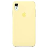 iPhone XR Silicone Case, 6.1 inch Soft Liquid Silicone Case with Soft Microfiber Cloth Lining Cushion (Mellow Yellow)