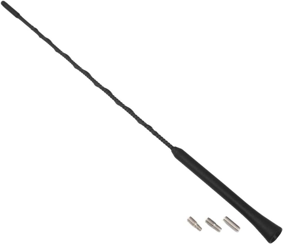 MACHSWON 16 Inch Car Antenna Replacement, Screw-On AM/FM Radio Antenna for Toyota for BMW for Mazda for Honda for Nissan for Volkswagen for Sprinter Compatible with 1990–2024 Models