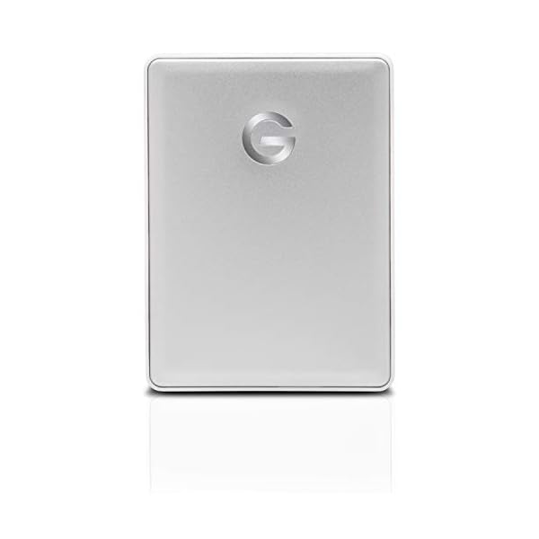 G-Technology G-Drive Mobile USB-C 2 TB (elegantes Aluminium-Design, schnelle Übertragungsrate 140 MB/s, USB-C-fähig…