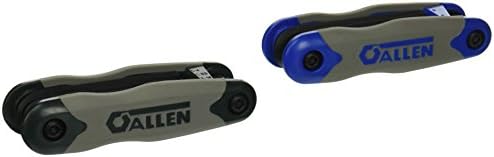 Allen56632G 17-Key SAE/Metric Hex Key Fold-Up Set