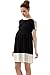 Momo Maternity Colorblock Skater Dress - Black S