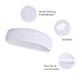iKsee Sweatbands Headbands for Men/Women,Moisture Wicking Elastic Cotton Terry Cloth Headbands for Gym,Workout, Tennis, Basketball, Running and Working Outside