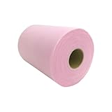 Tulle Roll Spool 6 Inch x 100 Yards (300FT) Wedding Party Decoration ,Tutu Skirts by RayCC (Pink Colour)