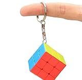 Third-Order Solid Color Cube Key Chain Personality