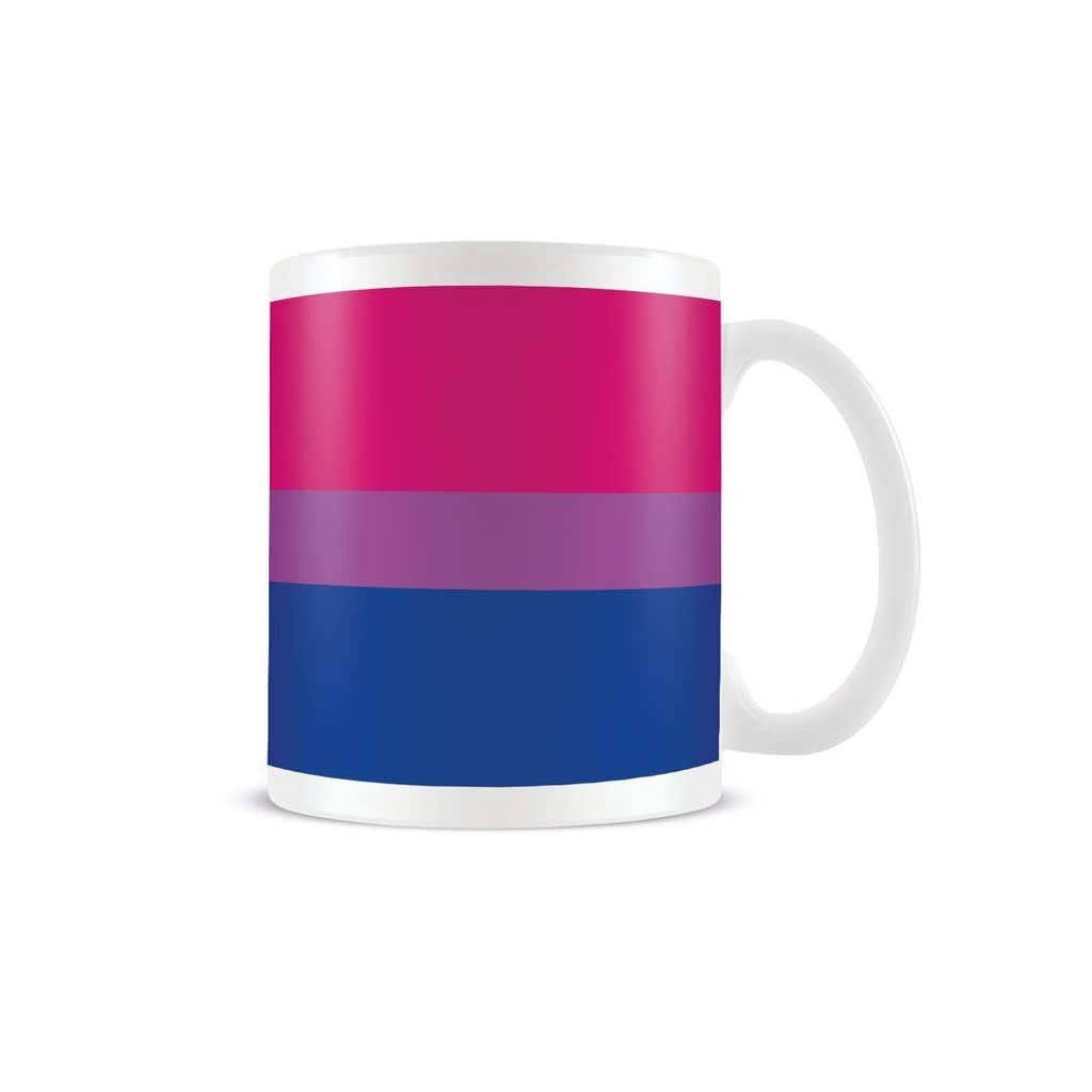 Pyramid International Bisexual Flag Mug (One Size) (Pink/Purple/Blue)